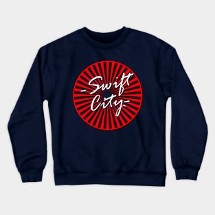 Swift City Shadow Text Target 3 Crewneck Sweatshirt